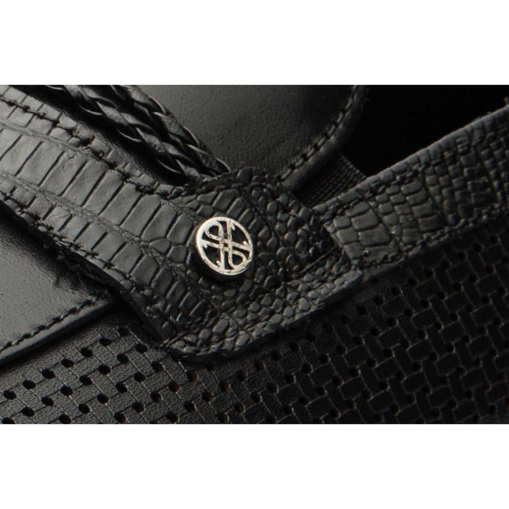 The Acerra Black Leather Loafer Men Shoe Final Sale!