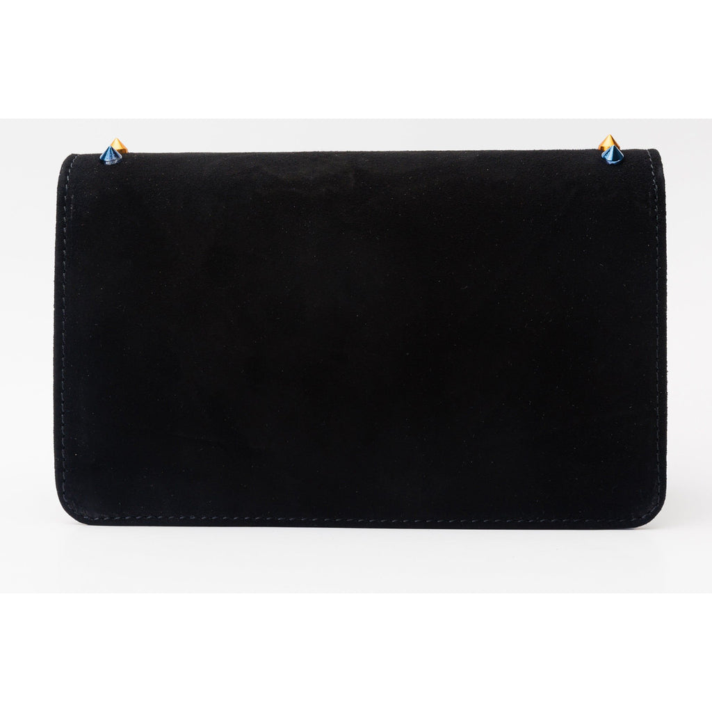 The Caris Black Leather Handbag