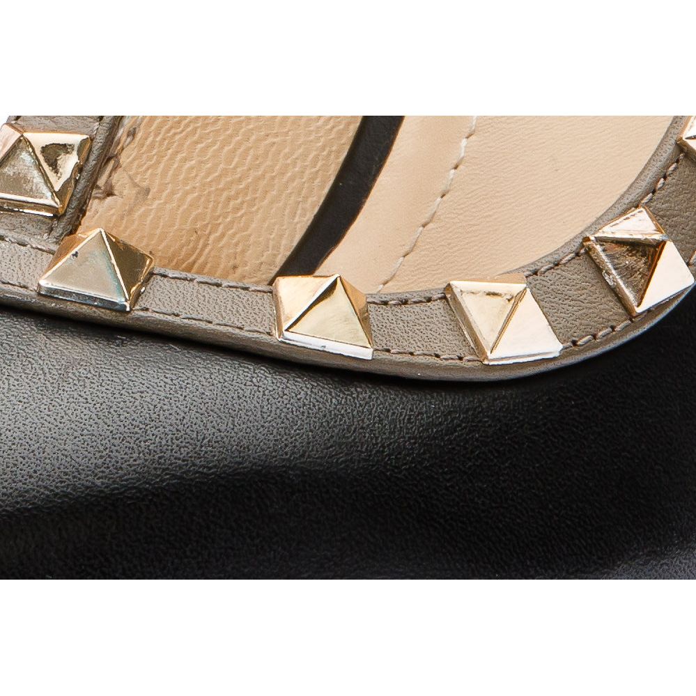 The Lulka Black Spike Leather Pump Women Shoe