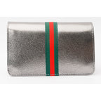 The Afega Silver Leather Handbag