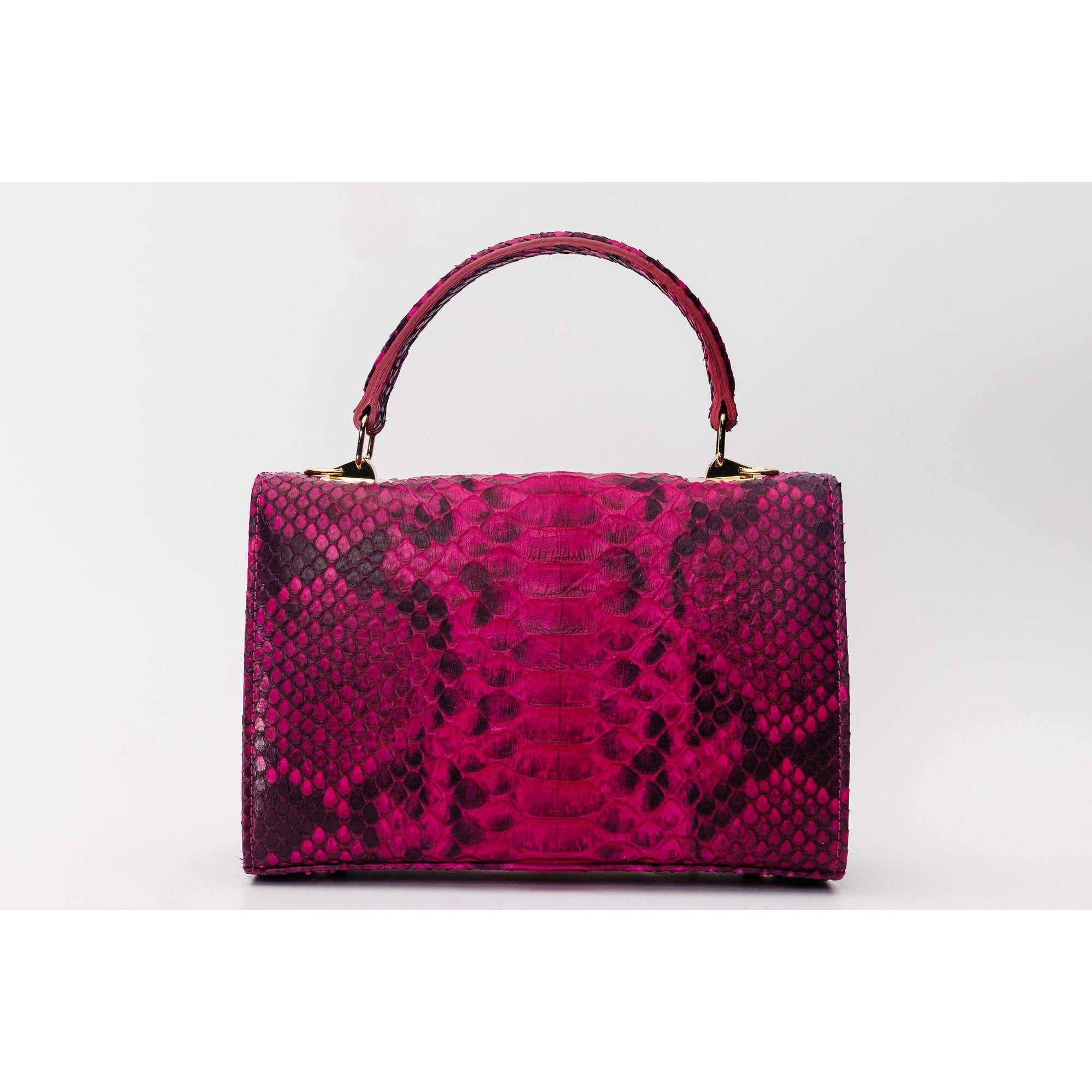 The Queen Fuchsia Leather Handbag