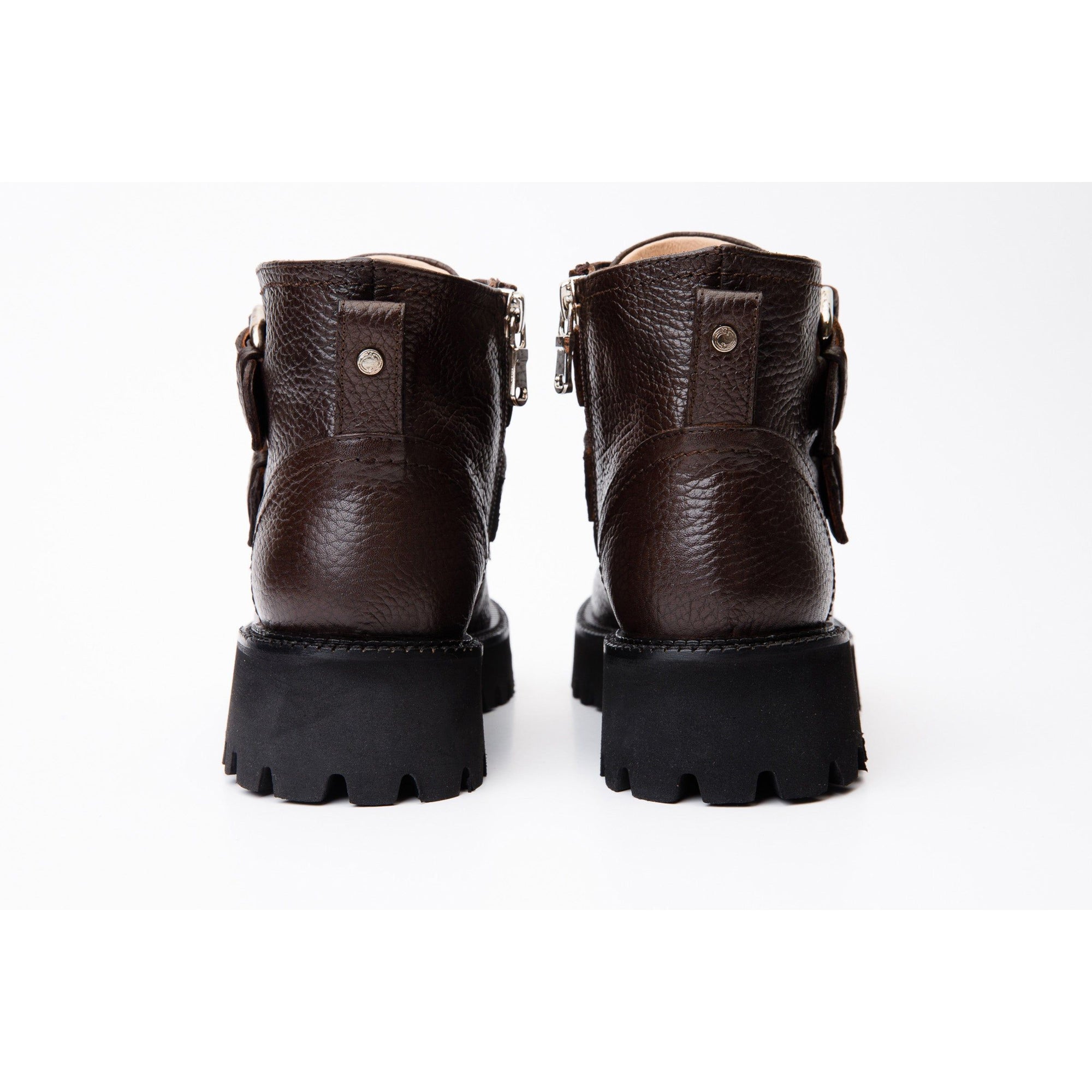 The Harry Brown Leather Double Monk Ankle Women Boot Final Sale!