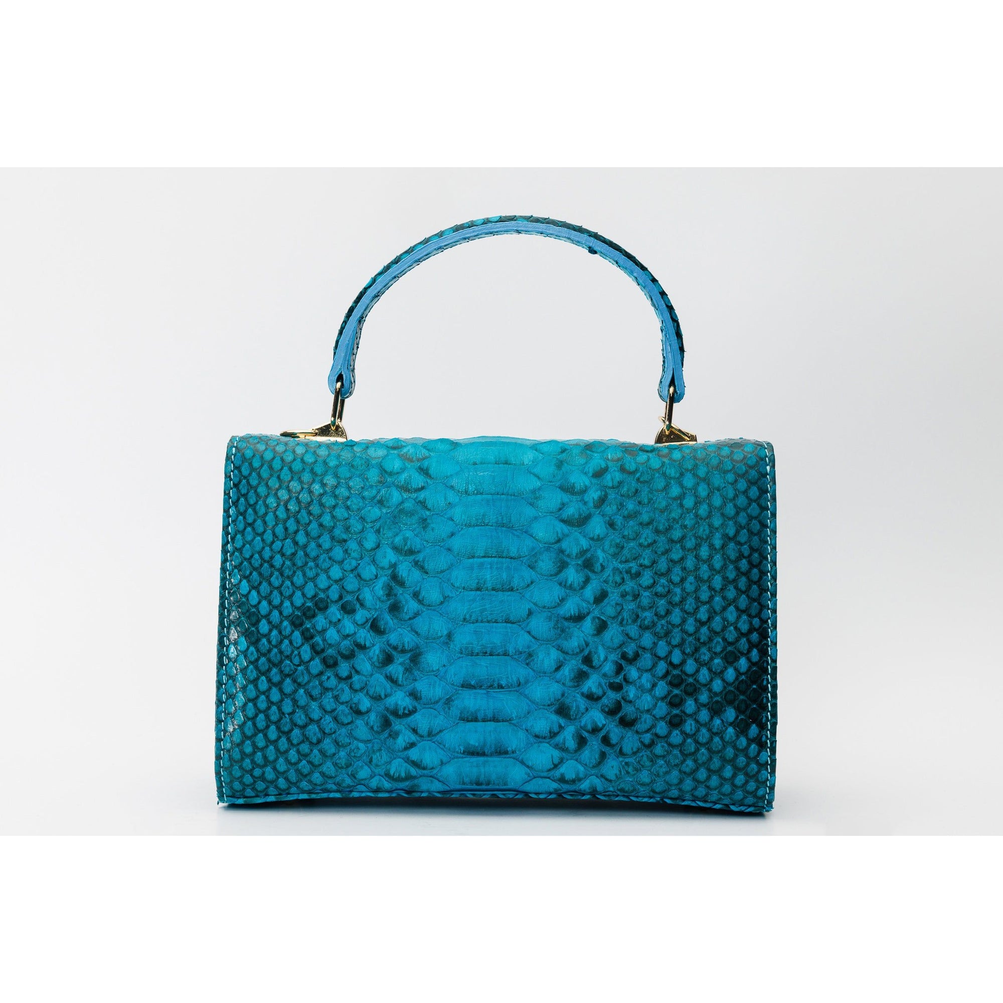 The Queen Turquoise Leather Handbag