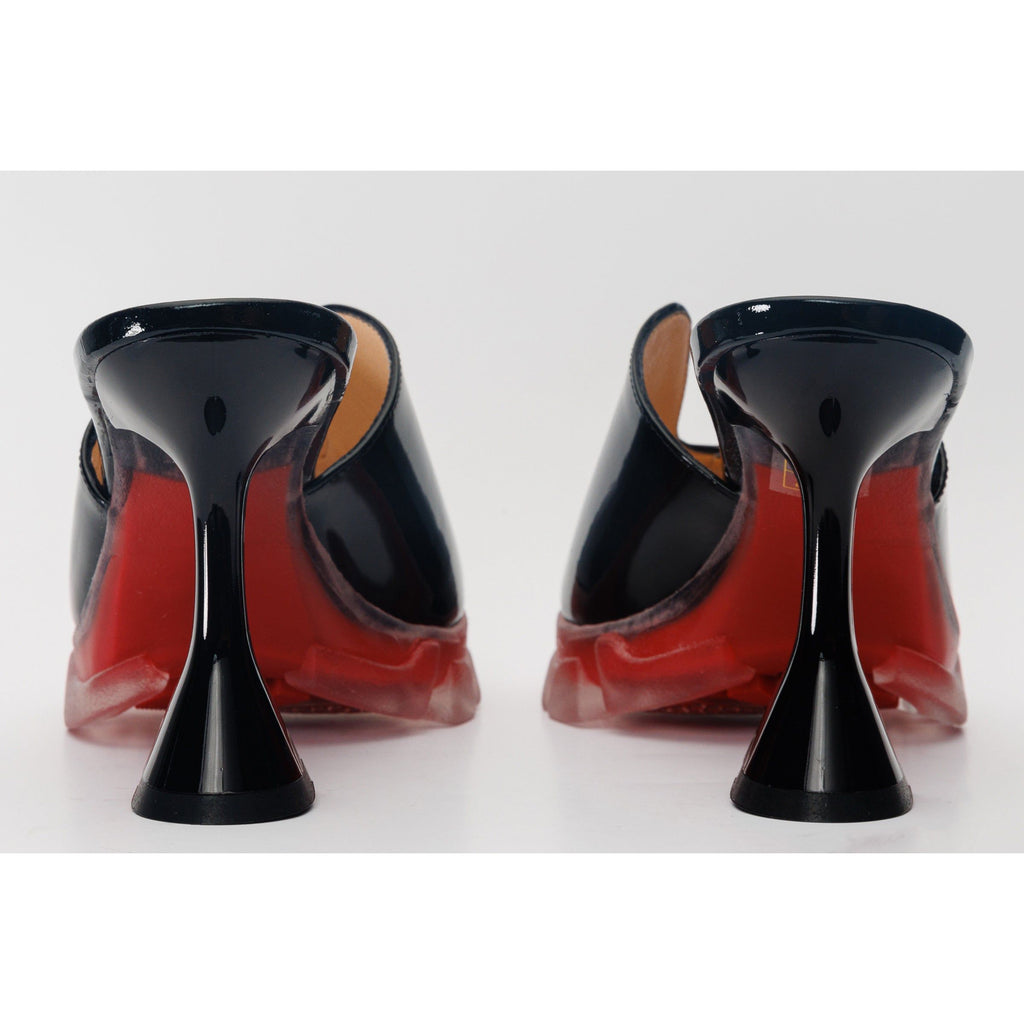 The Caratal Black Patent Leather Women Sandal