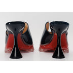 The Caratal Black Patent Leather Women Sandal