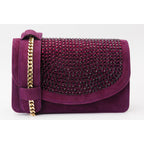 The Ailano Purple Leather Handbag
