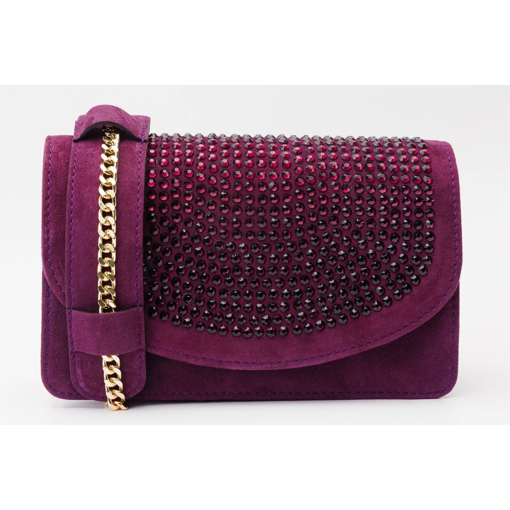The Ailano Purple Leather Handbag