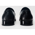 The Marinka Black Leather Shoe Penny Loafer Men  Shoe