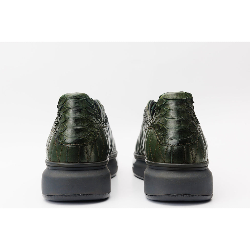 The Adler Green Snake Leather Men Sneaker Limited Edition