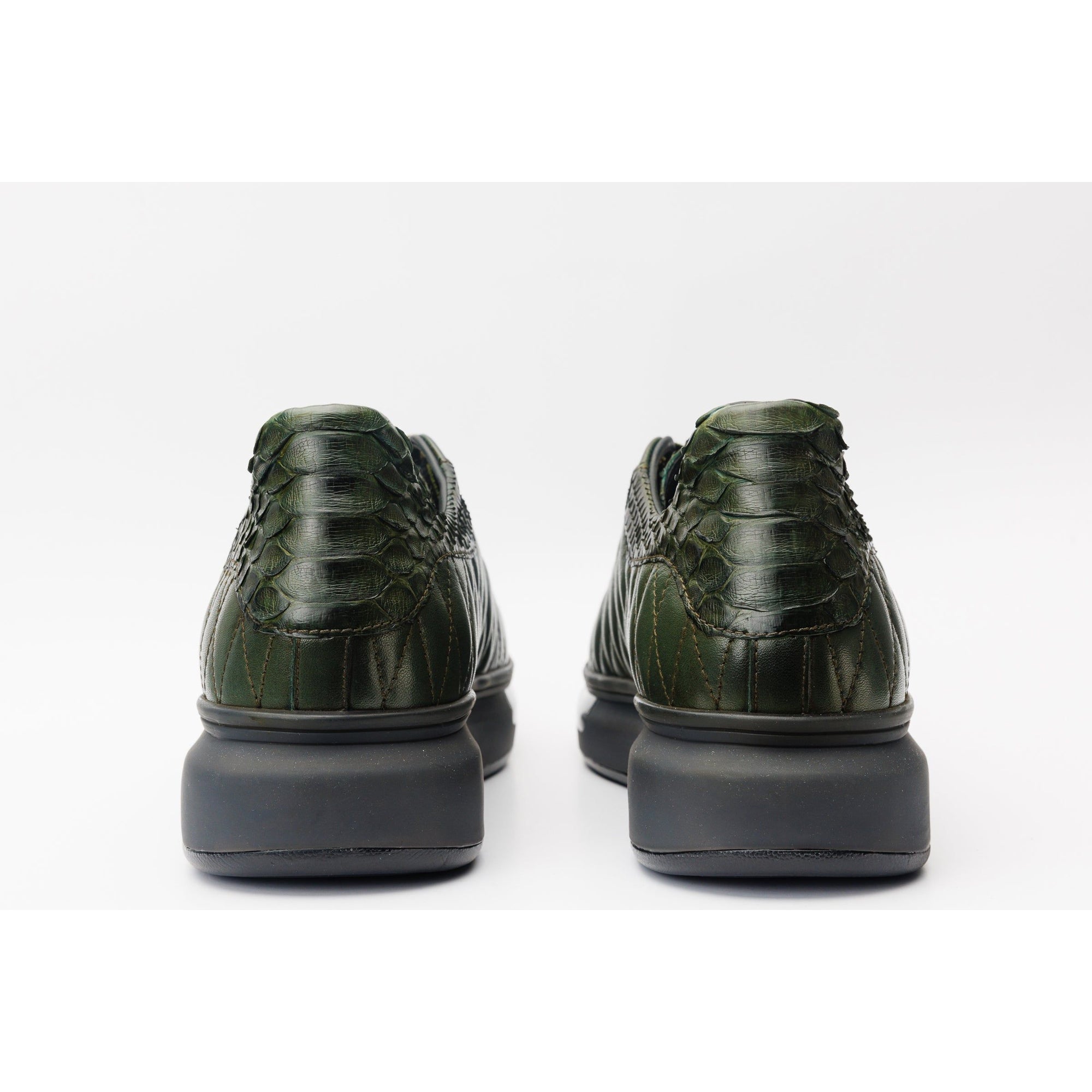 The Adler Green Snake Leather Men Sneaker Limited Edition