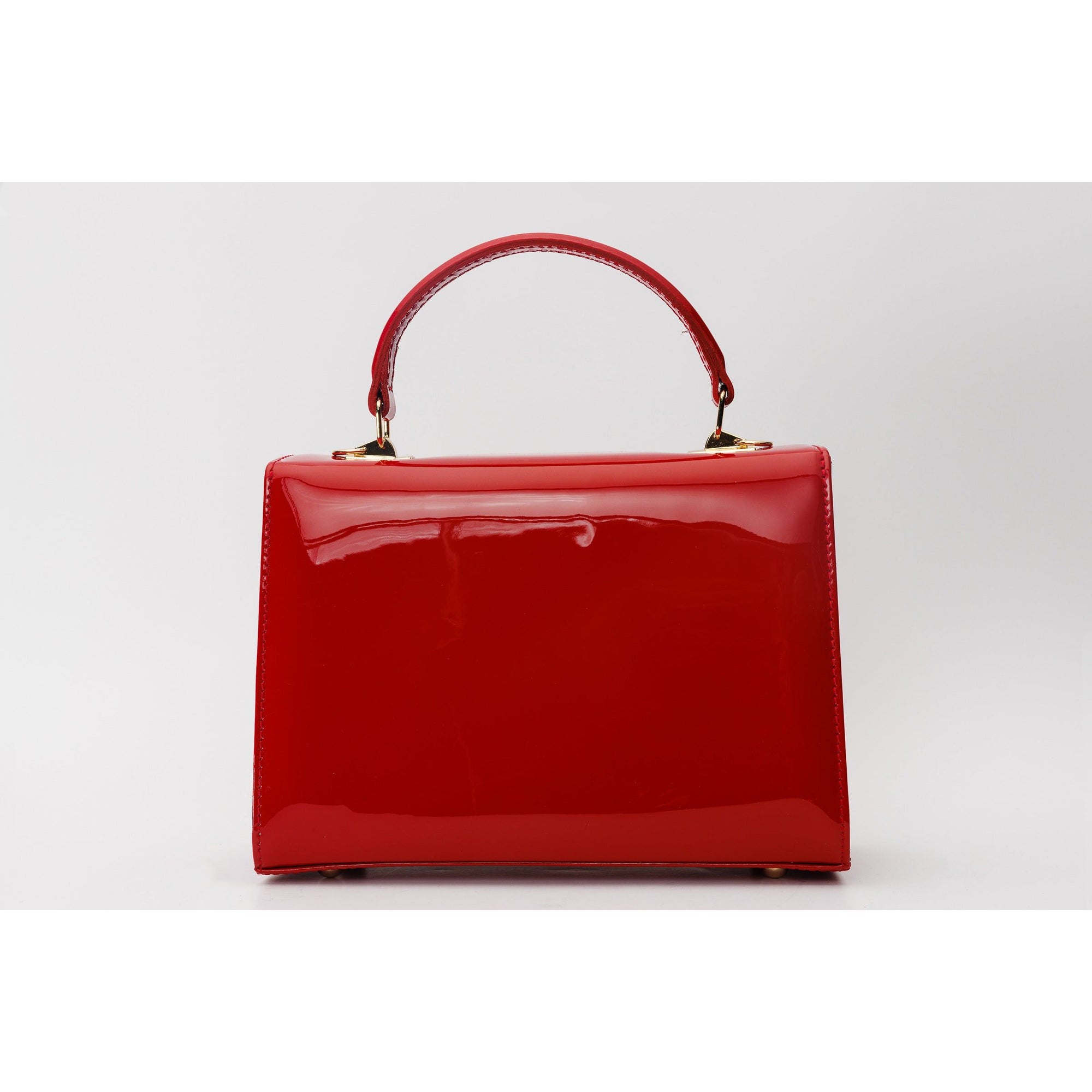 The Ege Red Patent Leather Handbag