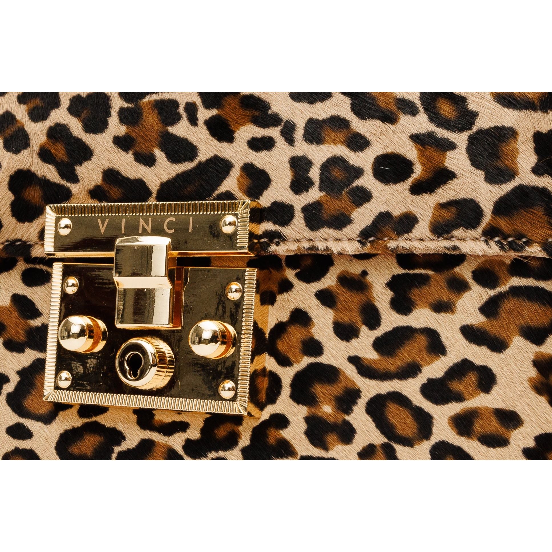 The Olbia Leopard Leather Handbag