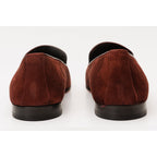 The Lazio Shoe Burgundy Suede Slip-on  Loafer Men Shoe