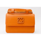 The Maneadero Orange Leather Handbag