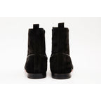 The Baron Black Suede Bit Zip-Up Dress Men Boot Final Sale!