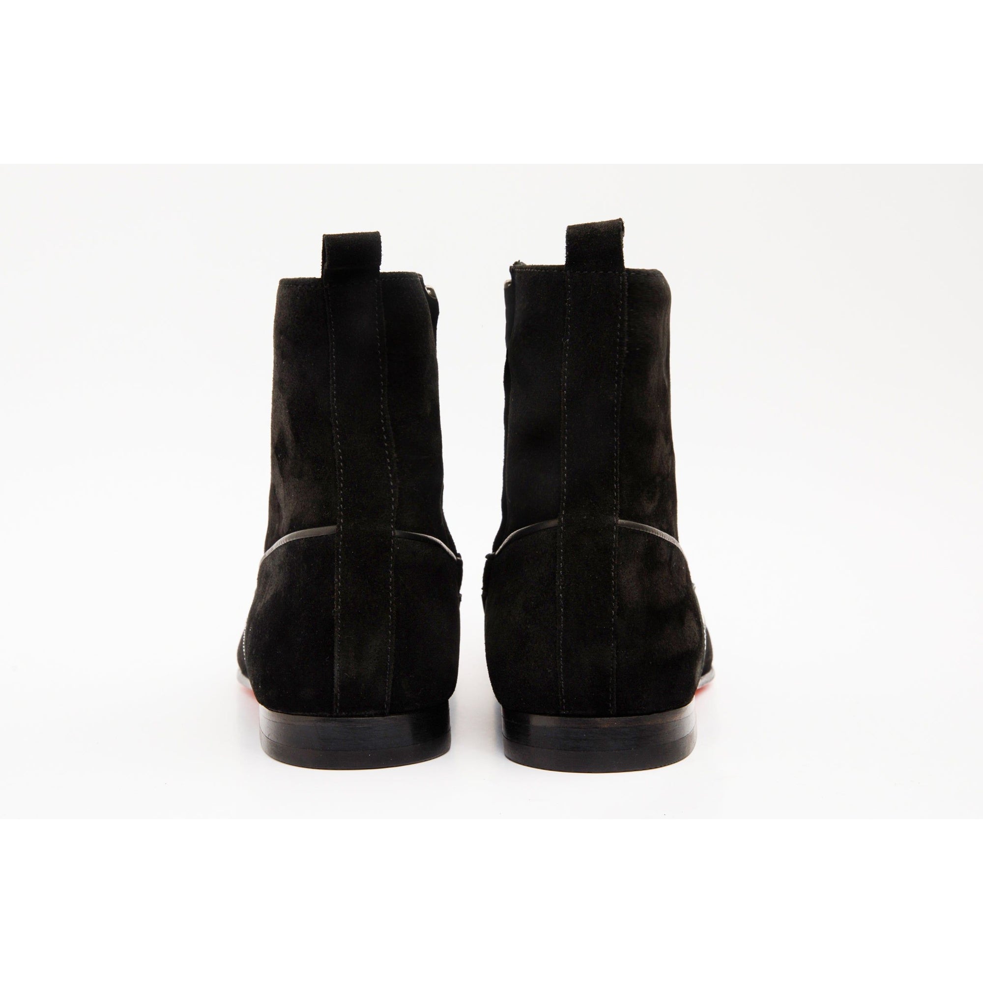 The Baron Black Suede Bit Zip-Up Dress Men Boot Final Sale!