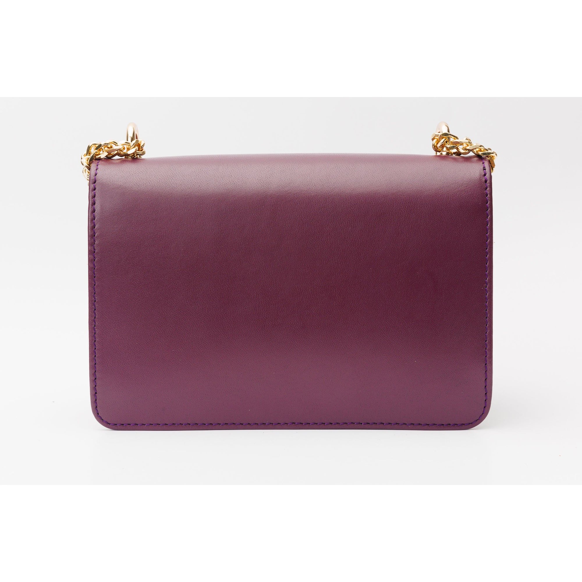 The Maneadero Purple Leather Handbag