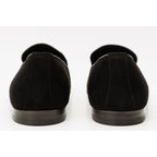 The Lazio Shoe Black Suede Slip-on Loafer Men Shoe