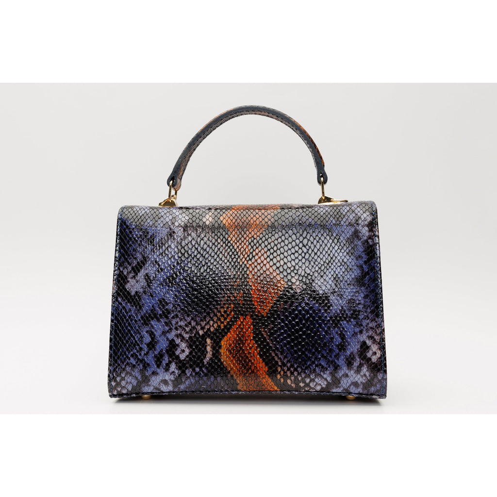The Venezia Navy Blue Leather Handbag