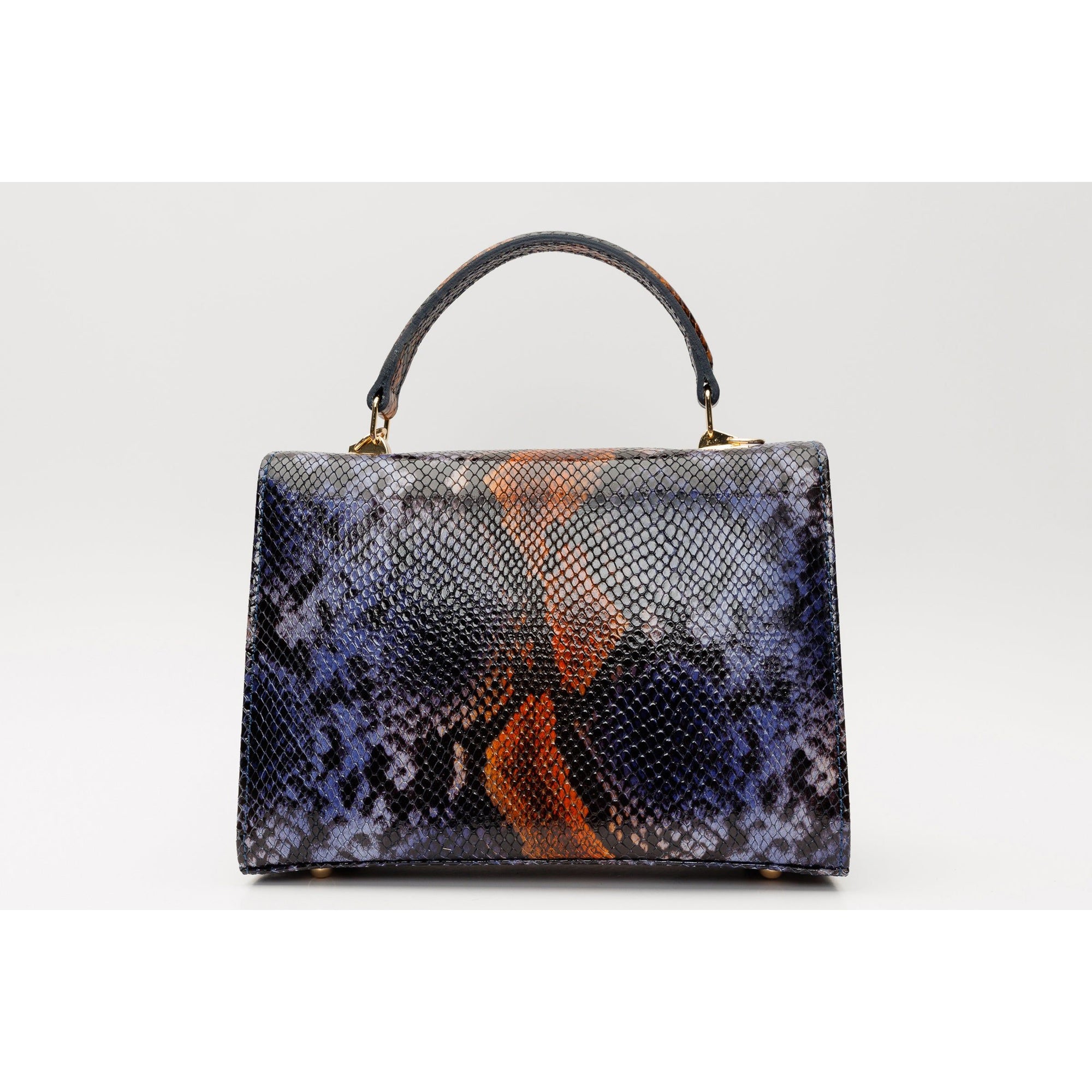The Venezia Navy Blue Leather Handbag