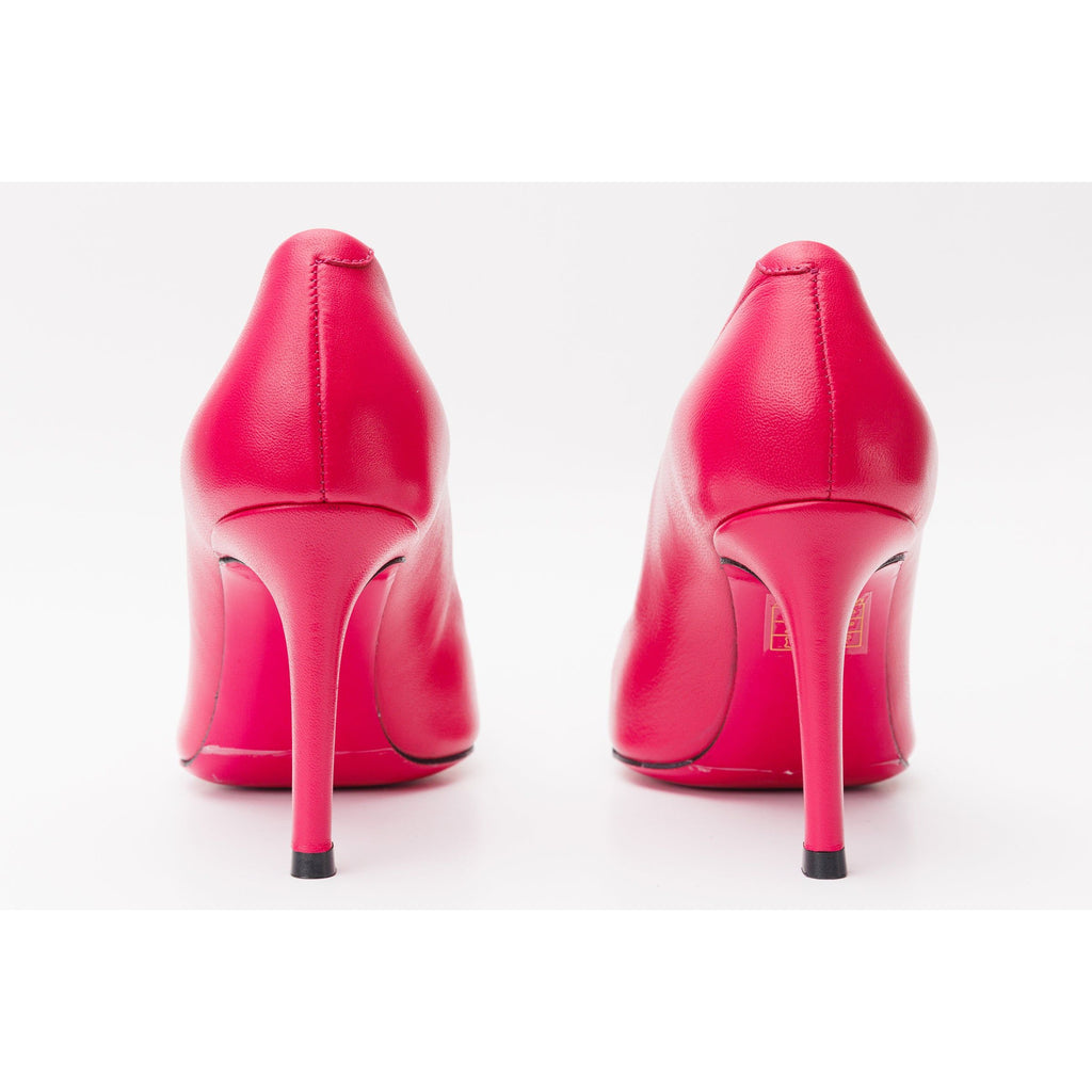 The Maneadero Pink Leather Pump Fuchsia Sole Women Shoe