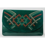 The Palma Green Glitter Leather Handbag