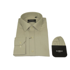 Men's Shirt, Hankie CASILA Turkey Cotton Blend Long Sleeves 501480-06 Solid Sage