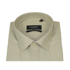 Men's Shirt, Hankie CASILA Turkey Cotton Blend Long Sleeves 501480-06 Solid Sage