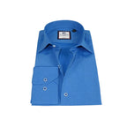 Men's Shirt Hankie CASILA Turkey Cotton Blend 501630-06 Blue Polka Dots