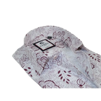 Mens Shirt CASILA Turkey Cotton Blend Long Sleeves 501700-06 Burgundy Floral