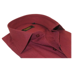 Men's Shirt Hankie CASILA Turkey Cotton Blend Long Sleeves 501770-05 Burgundy