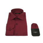 Men's Shirt Hankie CASILA Turkey Cotton Blend Long Sleeves 501770-05 Burgundy