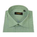 Mens Shirt Hankie CASILA Turkey Cotton Blend Long Sleeves 501770-07 Solid Green