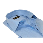 Men's Shirt Hankie CASILA Turkey Cotton Blend Long Sleeves 501770-15 Blue