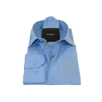 Men's Shirt Hankie CASILA Turkey Cotton Blend Long Sleeves 501770-15 Blue