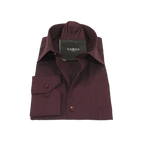 Men's Shirt Hankie CASILA Turkey Cotton Blend Long Sleeves 501770-16 Burgundy