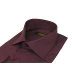 Men's Shirt Hankie CASILA Turkey Cotton Blend Long Sleeves 501770-16 Burgundy