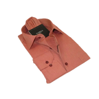 Men's Shirt Hankie CASILA Turkey Cotton Blend Long Sleeves 501770-50 Rust
