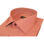 Men's Shirt Hankie CASILA Turkey Cotton Blend Long Sleeves 501770-50 Rust