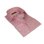Mens European 100% Cotton Shirt Manschett Turkey Slim Fit 5018-03 Pink Circles