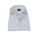 Men's Shirt By CASILA Turkey Cotton Blend Long Sleeves 501870-01 White Pique