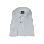 Men's Shirt By CASILA Turkey Cotton Blend Long Sleeves 501870-01 White Pique
