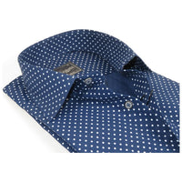 Men's Shirt Hankie CASILA Turkey Cotton Blend 501920-04 Navy Polka Dots