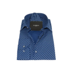 Men's Shirt Hankie CASILA Turkey Cotton Blend 501920-04 Navy Polka Dots