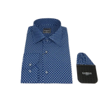 Men's Shirt Hankie CASILA Turkey Cotton Blend 501920-04 Navy Polka Dots