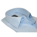Men Shirt Hankie CASILA Turkey Cotton Blend 501920-06 Blue Polka Dots