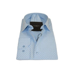 Men Shirt Hankie CASILA Turkey Cotton Blend 501920-06 Blue Polka Dots