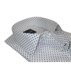 Men's Shirt Hankie CASILA Turkey Cotton Blend 501920-08 Burgundy Polka Dots