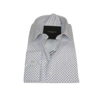 Men's Shirt Hankie CASILA Turkey Cotton Blend 501920-08 Burgundy Polka Dots