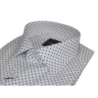 Men's Shirt Hankie CASILA Turkey Cotton Blend 501920-08 Burgundy Polka Dots